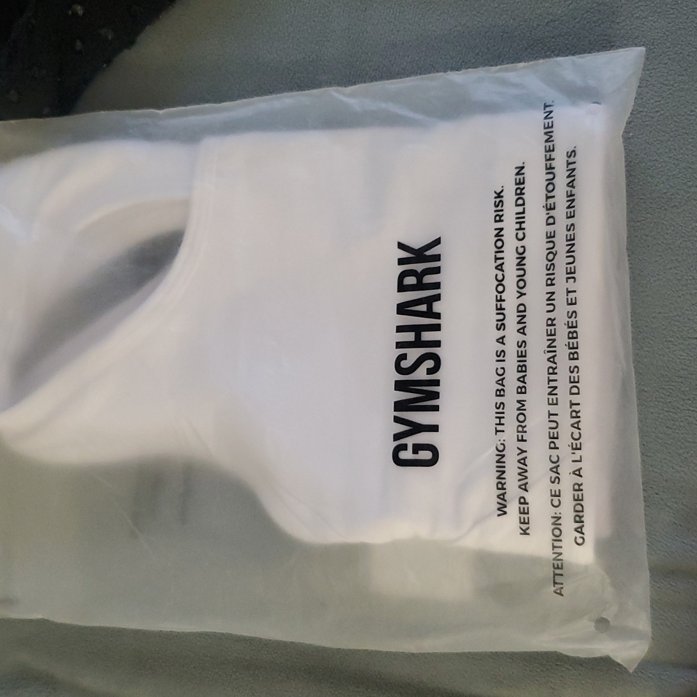 Gymshark Essential Racer Back Sports Bra White Size Small - Picture 2 of 4